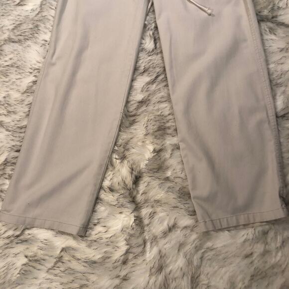 Vintage 90s Cottura Beige Drawstring High Rise Waisted Straight Leg Pants - Picture 6 of 15